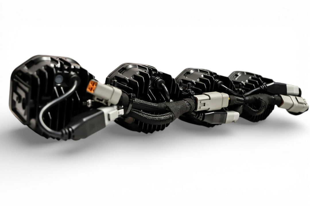 9 Light U-Con Interlocking Off Road LED Pod With Amber or White DRL Running Light