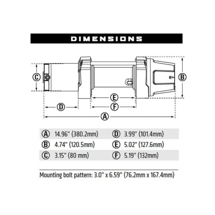 Warn VRX 4500 LBS Winch