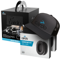Packtalk Edgephones ORV DUO + 2 Gel Cups + 2 Cardo caps