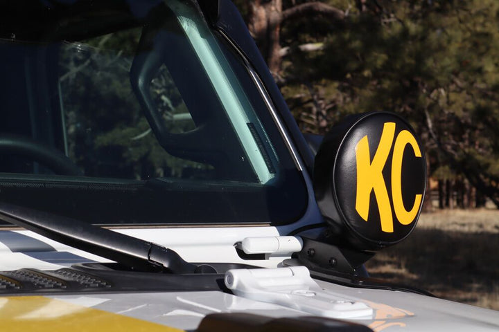 Cover; 6" Vinyl Black w/ Yellow KC Soft (pr) - # 5102