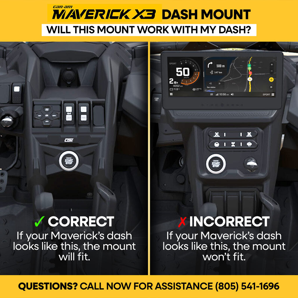 Can-Am Maverick X3 Complete Communication Kit with Bluetooth Intercom and 2-Way Radio - 696 PLUS Remote Head / G1 GMRS / Remote Head Mount Kit