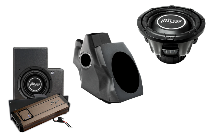 UTV Stereo subwoofer enclosure amplifier and speaker components
