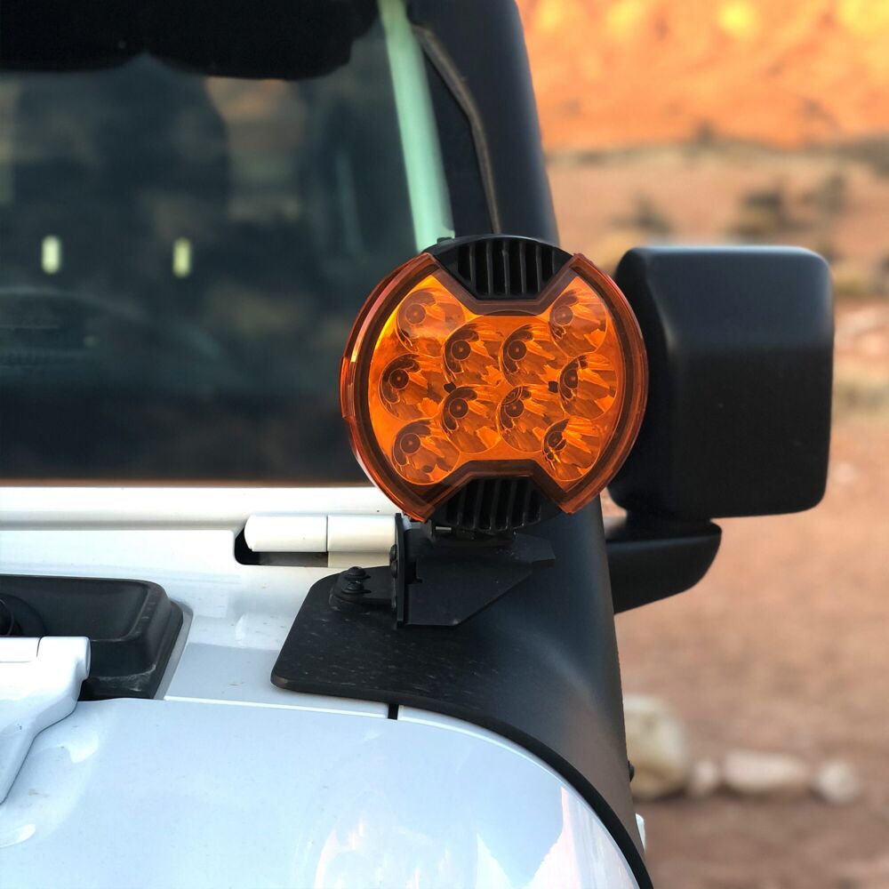 6" SlimLite LED - Light Shield - Amber - # 5104