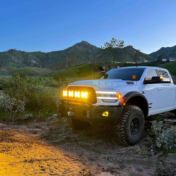 SlimLite® 8" LED - Light Shield - SAE Driving - Selective Yellow - # 5210