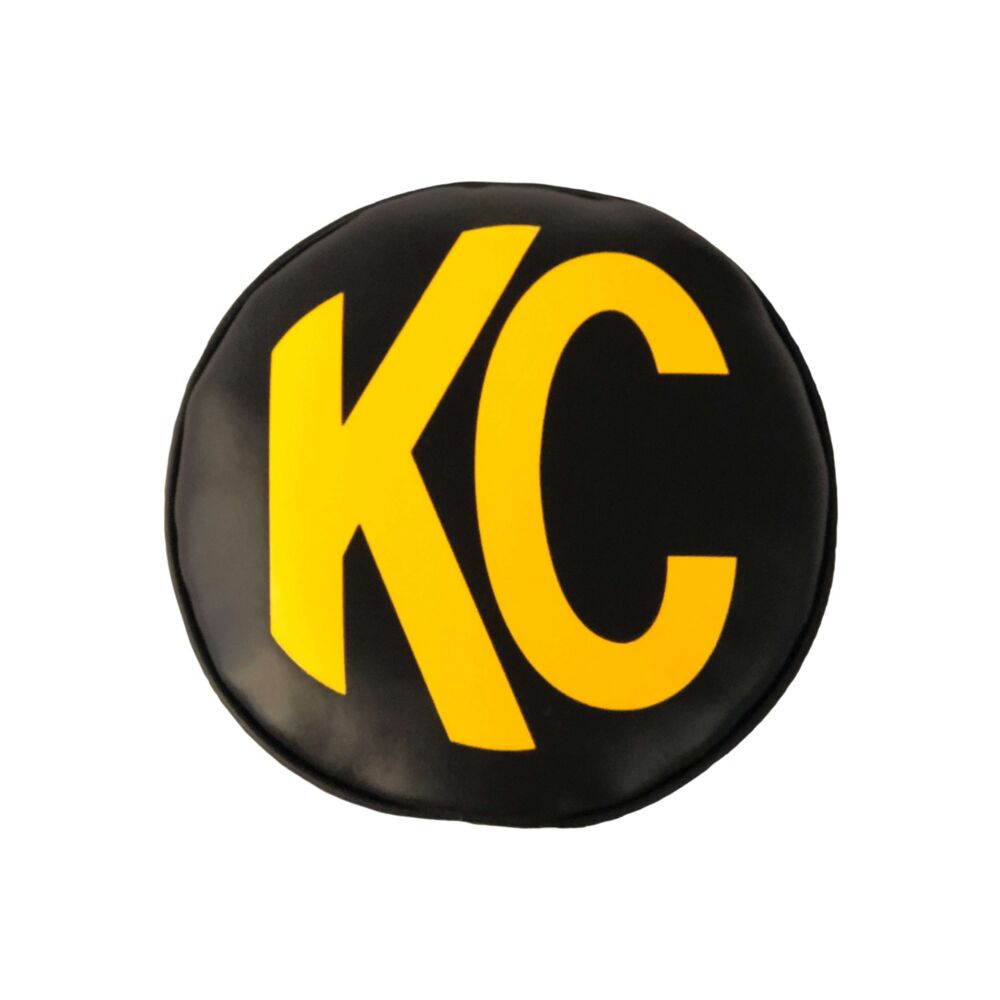 Cover; 6" Vinyl Black w/ Yellow KC Soft (pr) - # 5102