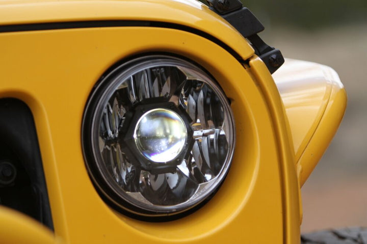 7" Gravity® LED Pro DOT Headlight - Driving Beam - Pair - Universal / 07-18 Jeep JK - # 42341