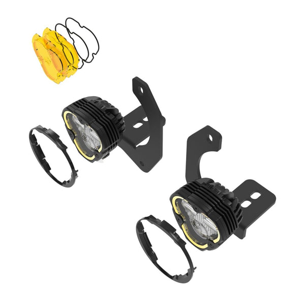 FLEX ERA® 3 Dual Mode SAE Fog LED Light Pods - 2-Light Master Kit - Jeep JK/JL/JT Steel Bumpers - # 97149