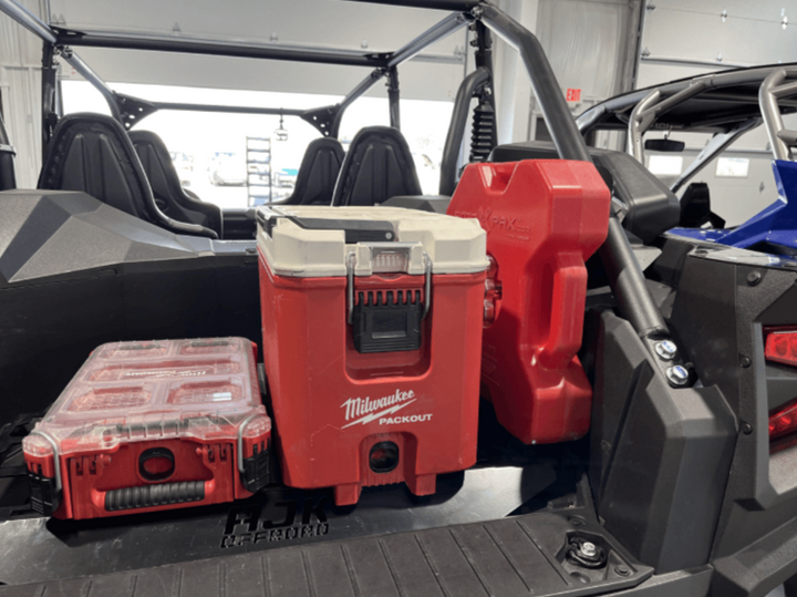 Kawasaki KRX Rotopax Mount by AJK Offroad with Cooler and one kit