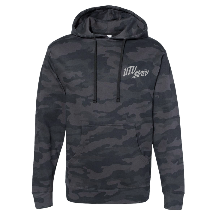 UTV Stereo Unisex Black Camo Hoodie | UTVS-A-HOODIE-U-CAMO