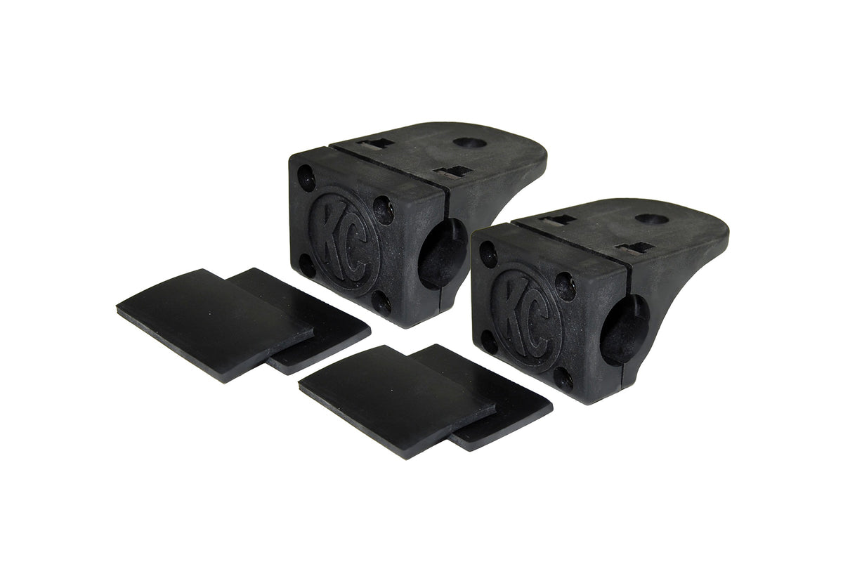 Bracket Set - Tube Clamp Light Mount - Rubber Adjustment Shims - 0.75" - 1.0" - #73001