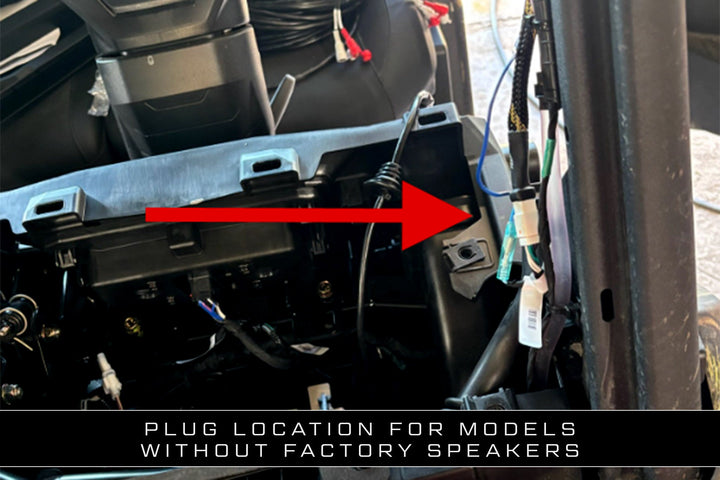 Can-Am® Defender HD11 BRP GO! Front & Rear RCA Output Harness + Remote | UTVS-DEF2-GO-RCA-OUT