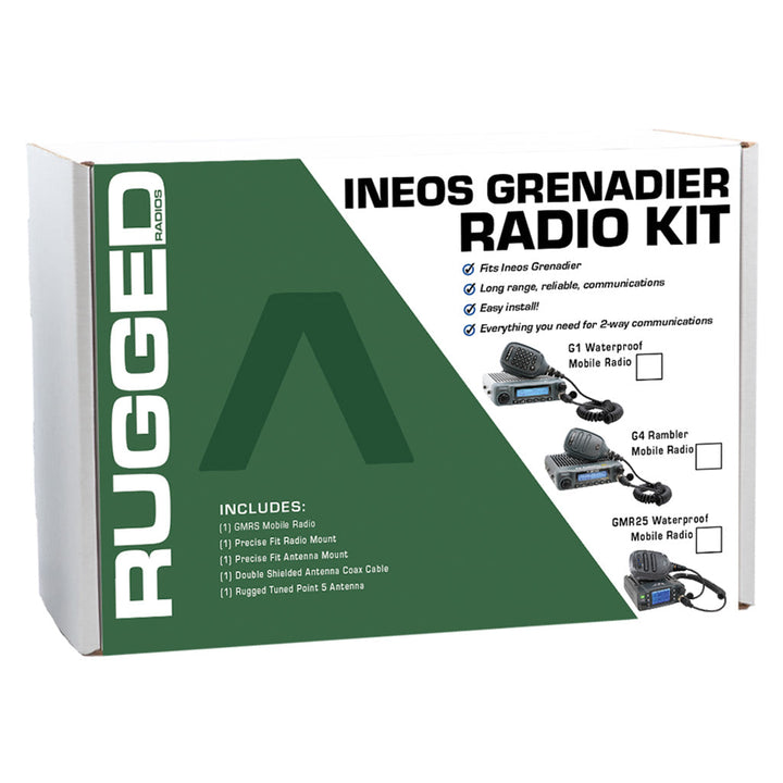 INEOS Grenadier Two-Way GMRS Mobile Radio Kit - G1 Waterproof