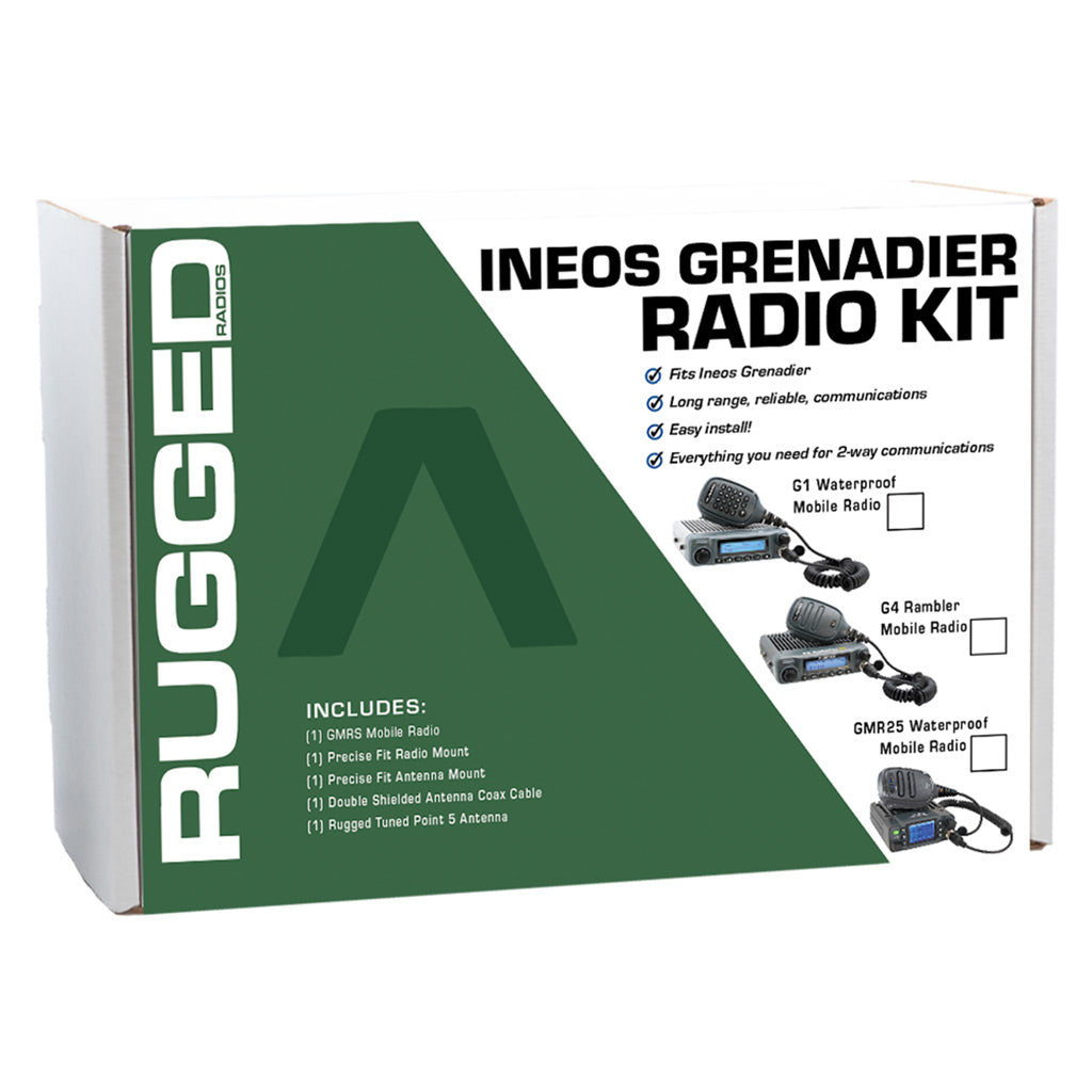 INEOS Grenadier Two-Way GMRS Mobile Radio Kit - Rambler G4