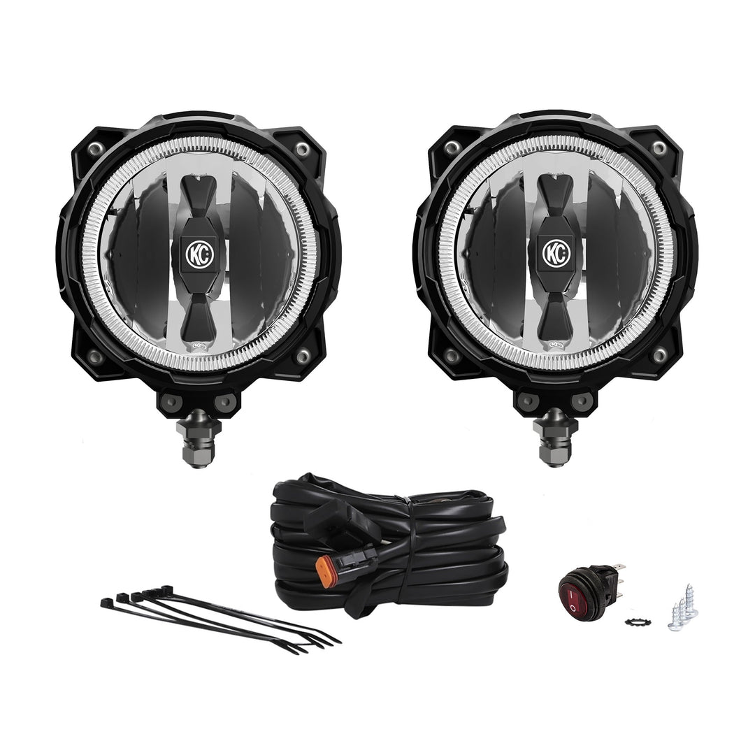 6" Gravity® Pro6  LED - Infinity Ring - 2-Light System - 20W Spot Beam - #91301