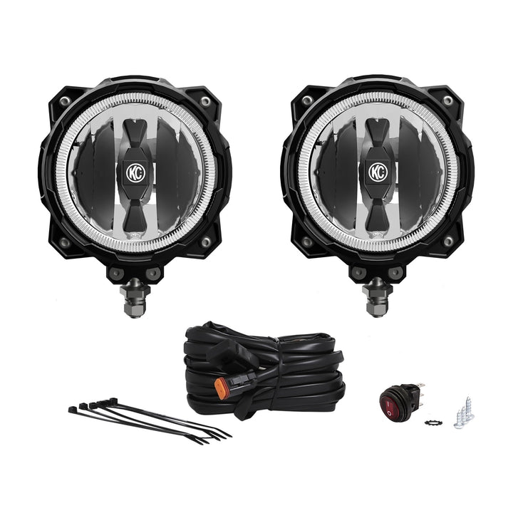 6" Gravity® Pro6  LED - Infinity Ring - 2-Light System - 20W Spot Beam - #91301