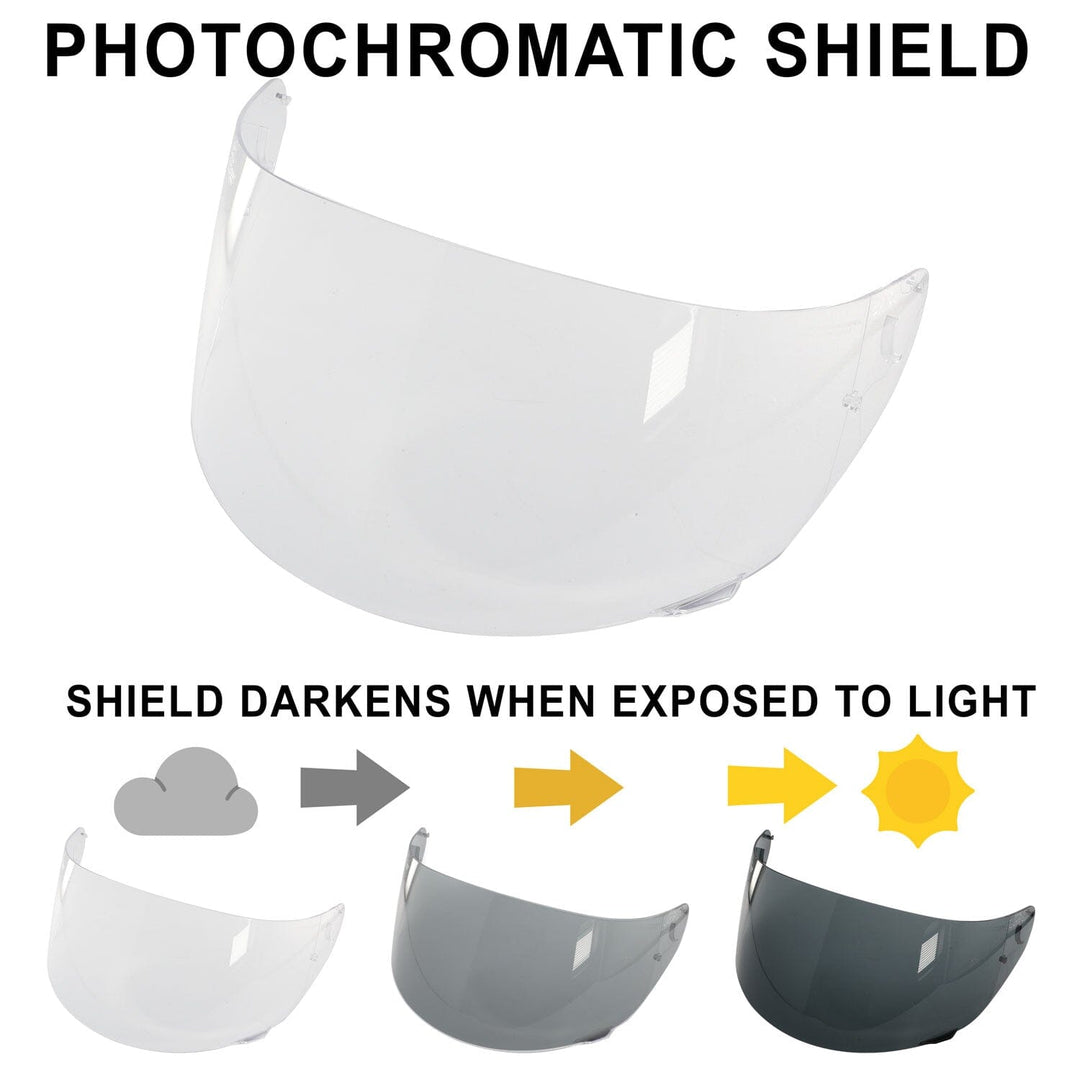 MRC Helmet Replacement Face Shields - Transition (Clear)