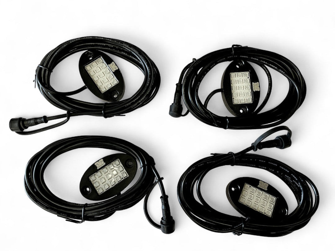 Revo 4 Piece RGB Bluetooth Rock Light Kit