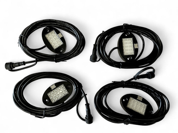 Revo 4 Piece RGB Bluetooth Rock Light Kit
