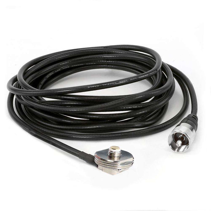 Antenna Coax Cable with 3/8 NMO Mount - 15 Feet