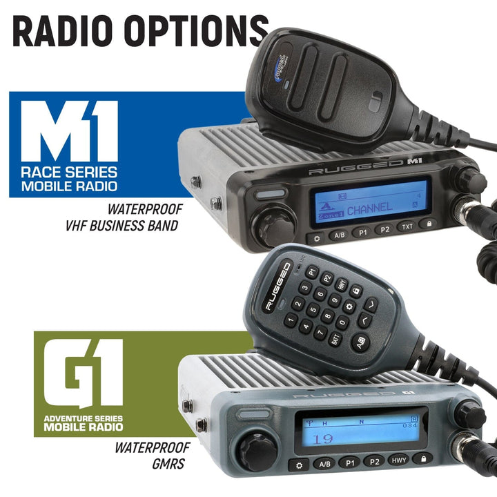 2024 Yamaha YXZ 1000R Complete Communication Kit with Bluetooth Intercom and 2-Way Radio - STX Stereo Remote Head / G1 GMRS