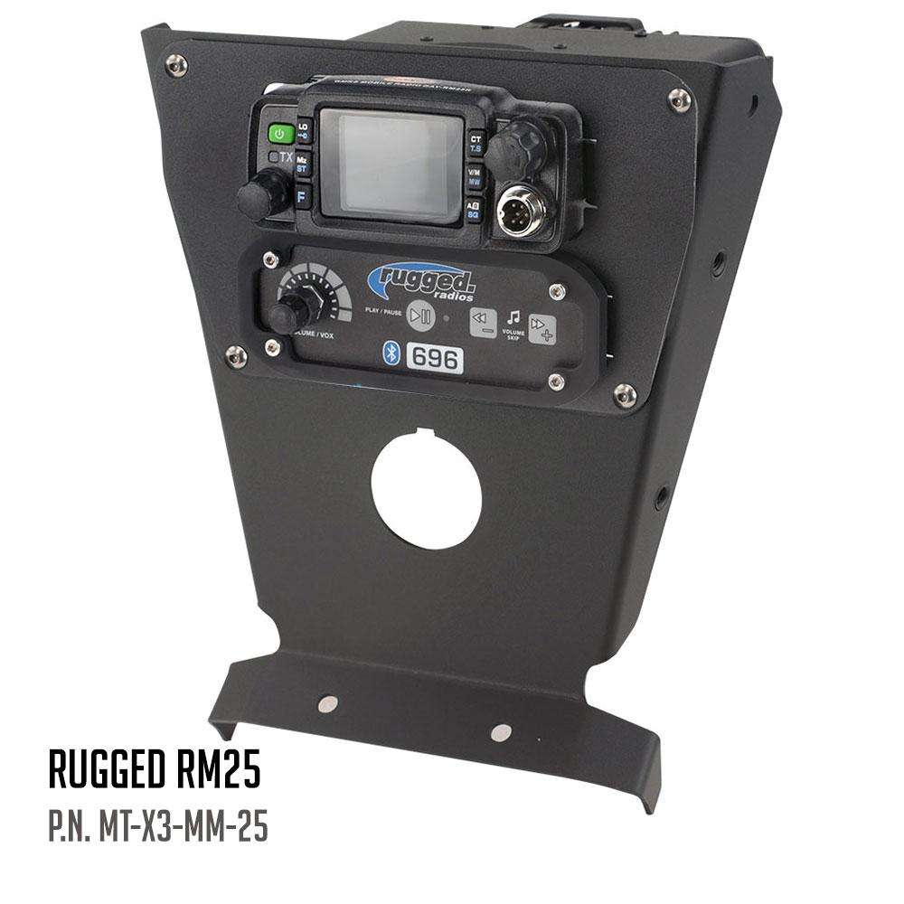 Can-Am X3 Multi Mount Kit for Rugged UTV Intercoms and Radios - Kenwood TK7360