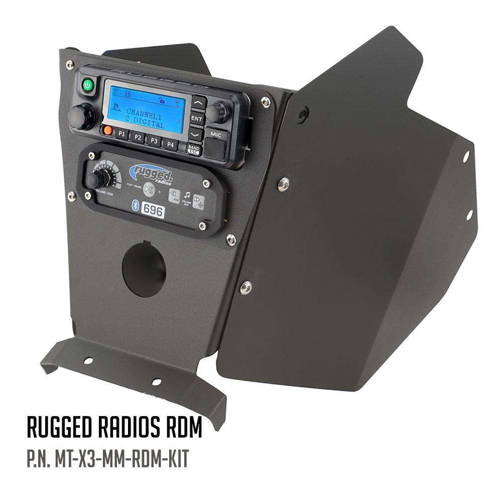 Can-Am X3 Mounting Kit with Multi Mount and Side Panels - Rugged M1/G1/G4/RM45/RM60/GMR45 with Switch Holes