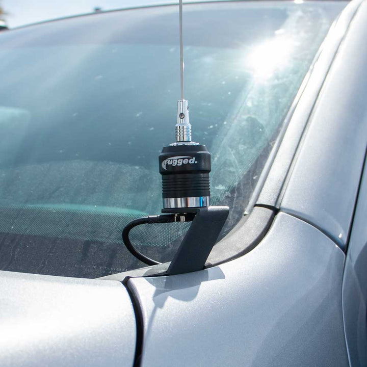 A-Pillar Antenna Mount Ford F-Series Chevy GMC Silverado Dodge Ram - Driver Side