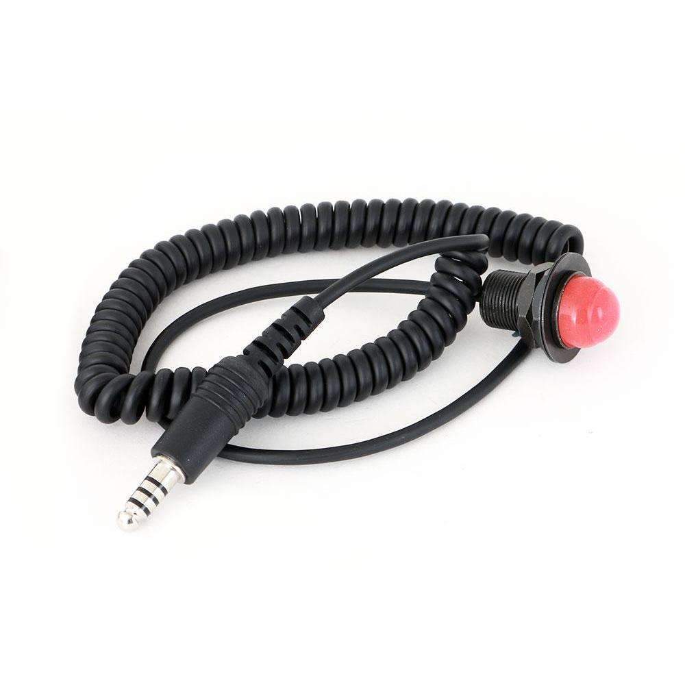 Quick Disconnect Push to Talk Buttons - 3 Foot Quick Disconnect Adapter Cable