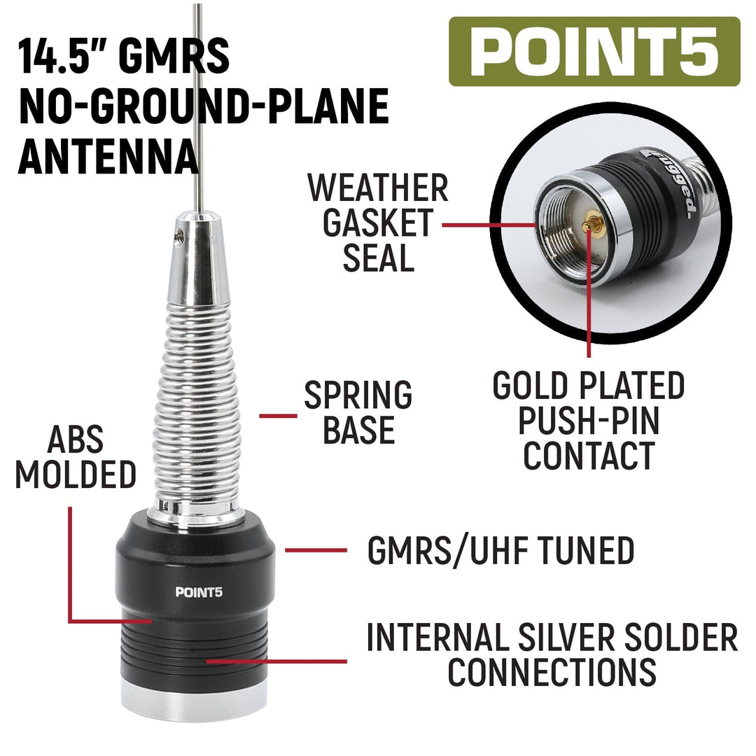 GMRS Mobile Radio Kit for Jeep Wrangler JL and Gladiator JT - GMR25 Waterproof