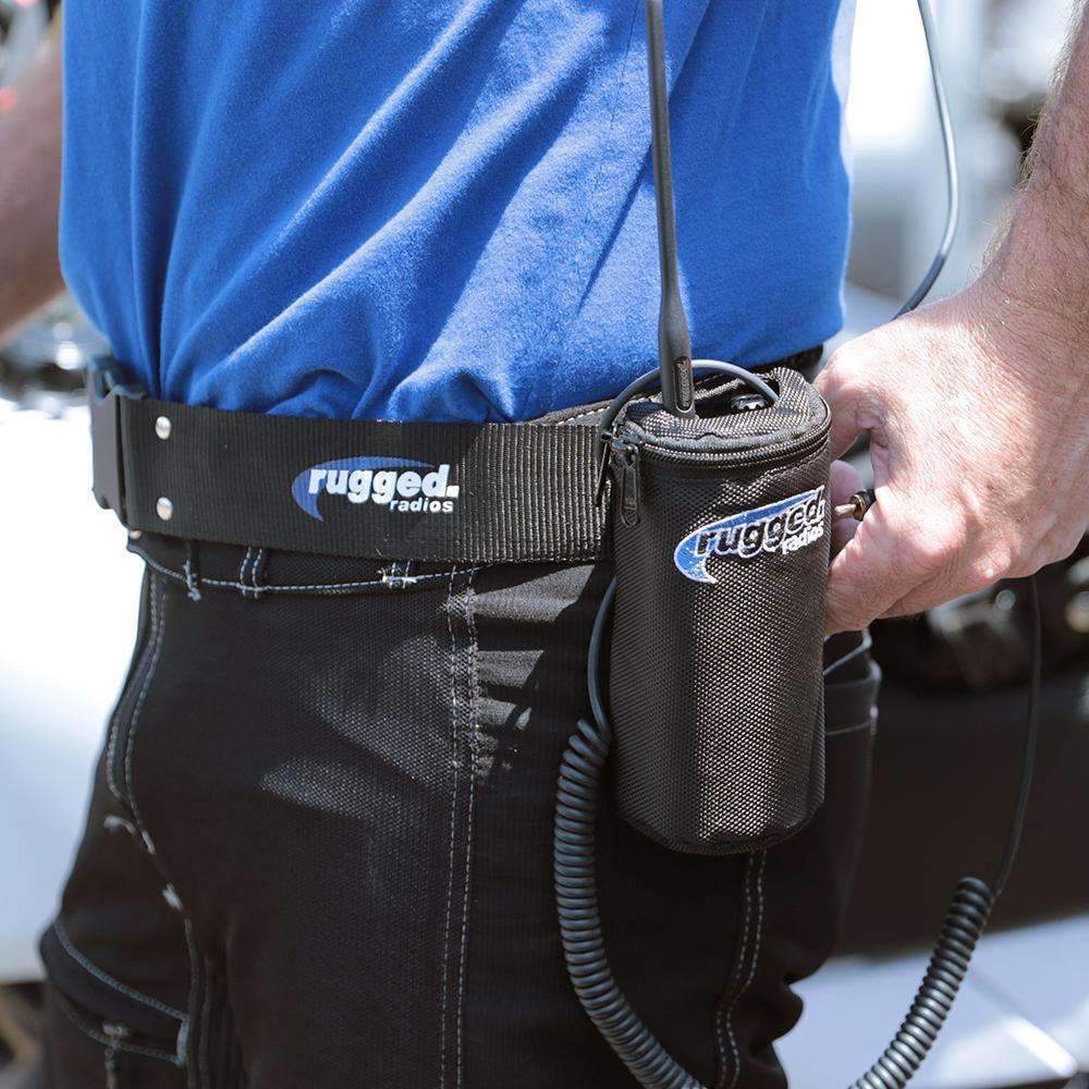Communications Belt / Bag Combo for Moto & Circle Track Racing - Extra Large - Fits Waists Up to 60 