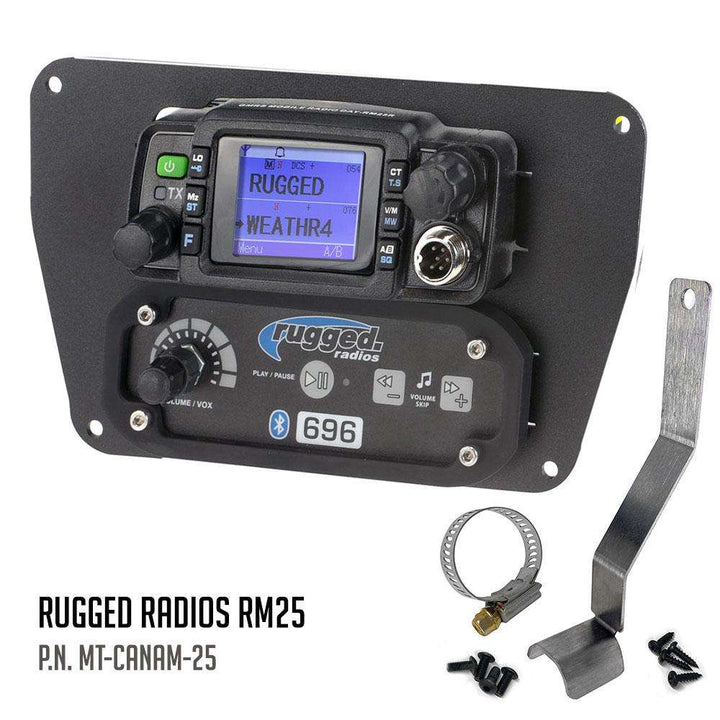 Can-Am Commander Intercom and Radio Mount - Rugged M1/G1/G4/RM45/RM60/GMR45