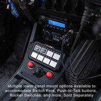 Polaris RZR PRO XP - Turbo R - Pro R - Complete Communication Kit with Bluetooth Intercom and 2-Way Radio - 696 PLUS / M1 VHF Business Band / Center Mount