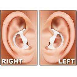 Rubber Ear Mold Buds for Acoustic Tubes - Right Ear / Light Color