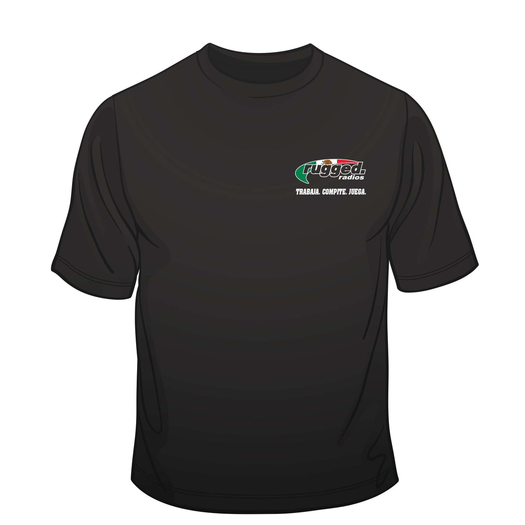 Rugged Radios MEXICAN FLAG T-Shirt - Black - Small