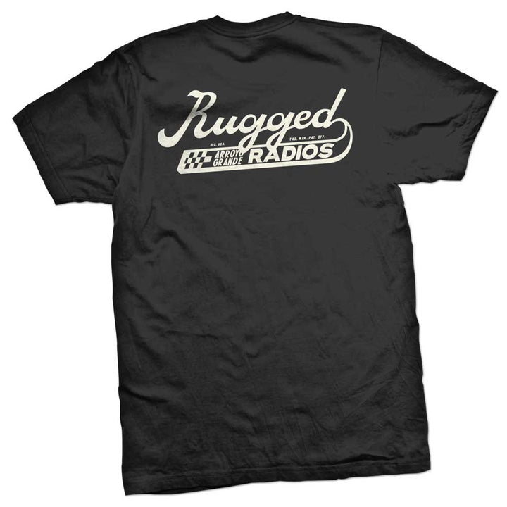 Rugged Radios SCRIPT T-Shirt - Black - Medium