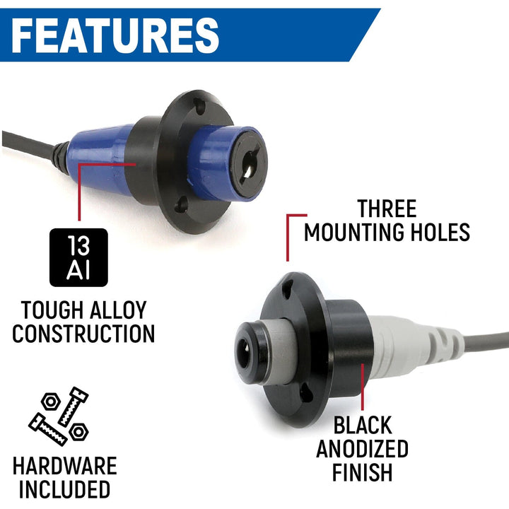 Single Headset / Helmet Jack Flush Mount - STX Stereo