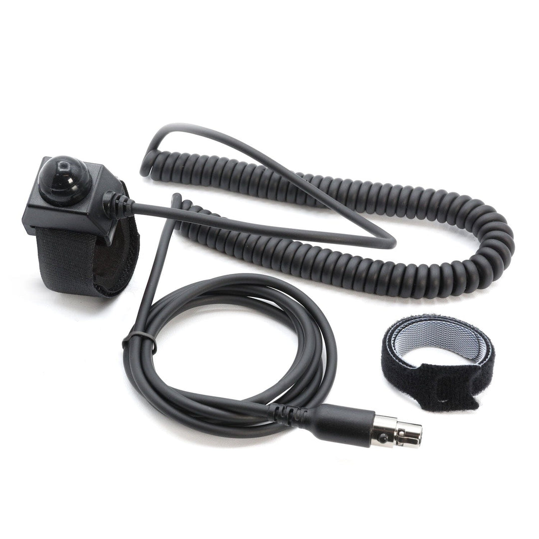 Velcro Mount Push to Talk (PTT) Buttons for Intercoms - Driver PTT- Coil Cord