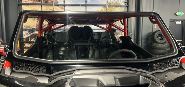 Moto Armor VOODOO MAVERICK R Full Glass Windshield Black