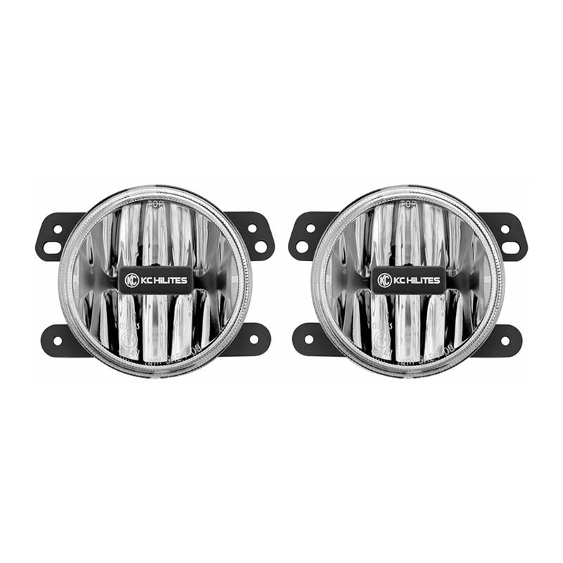 4" Gravity® LED G4 SAE Fog Lights - Fog Beam - Pair - 10-24 Jeep JK/JL/JT - #497