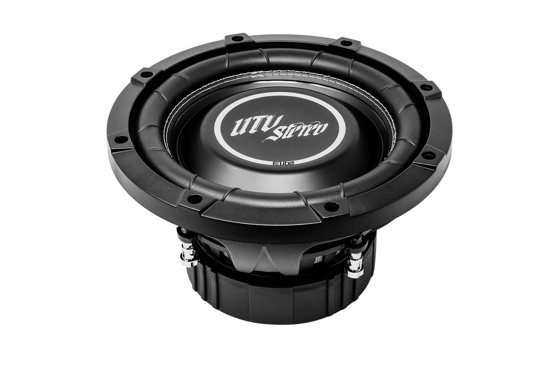 UTV Stereo Elite series black subwoofer speaker
