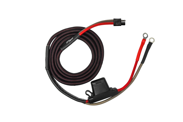 UTV Stereo power cable with inline fuse and ring terminals