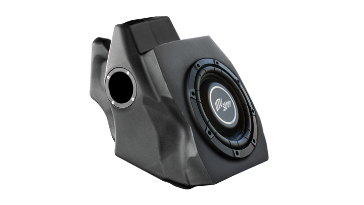 UTV Stereo black molded subwoofer enclosure with speaker
