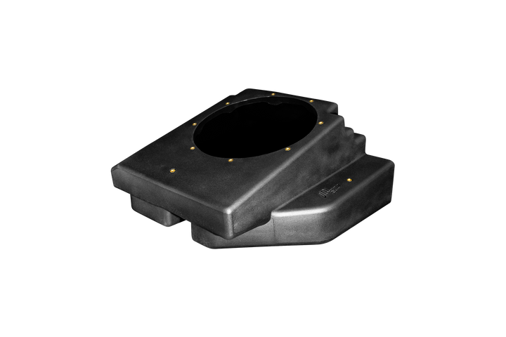 UTV Stereo black plastic speaker enclosure with mounting holes