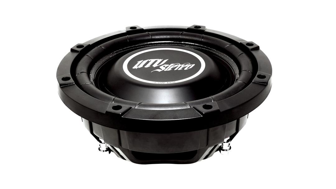 UTV Stereo Low Pro black subwoofer speaker