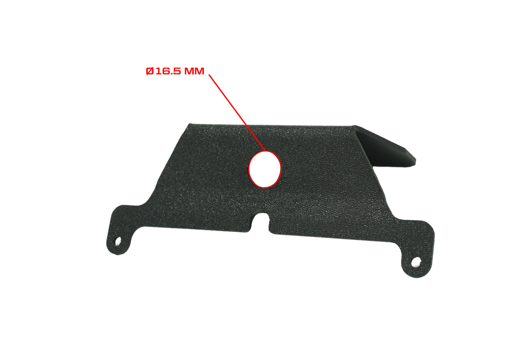 UTV Stereo black mounting bracket with 16.5 mm diameter hole