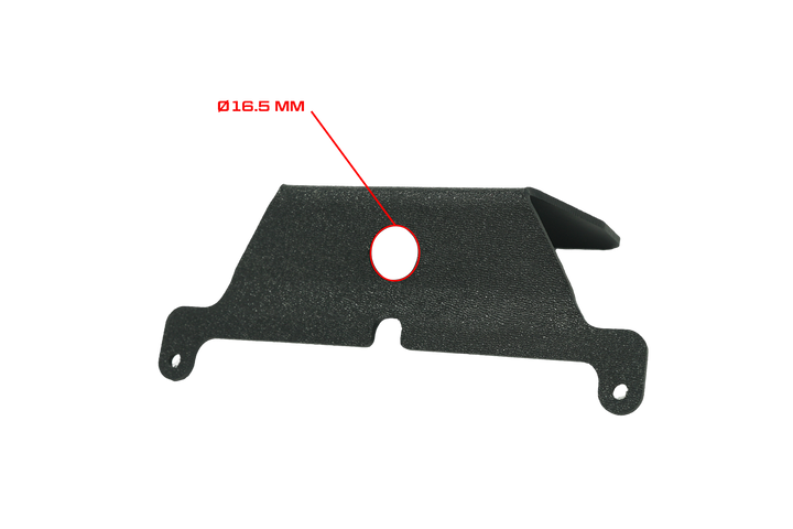 UTV Stereo black mounting bracket with 16.5 mm diameter hole