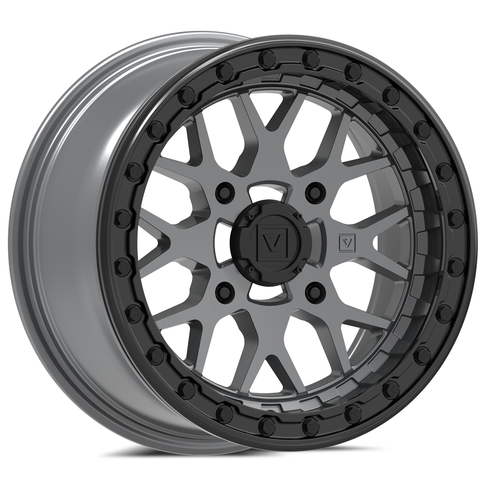 V07 Satin Graphite UTV Beadlock - Valor Offroad
