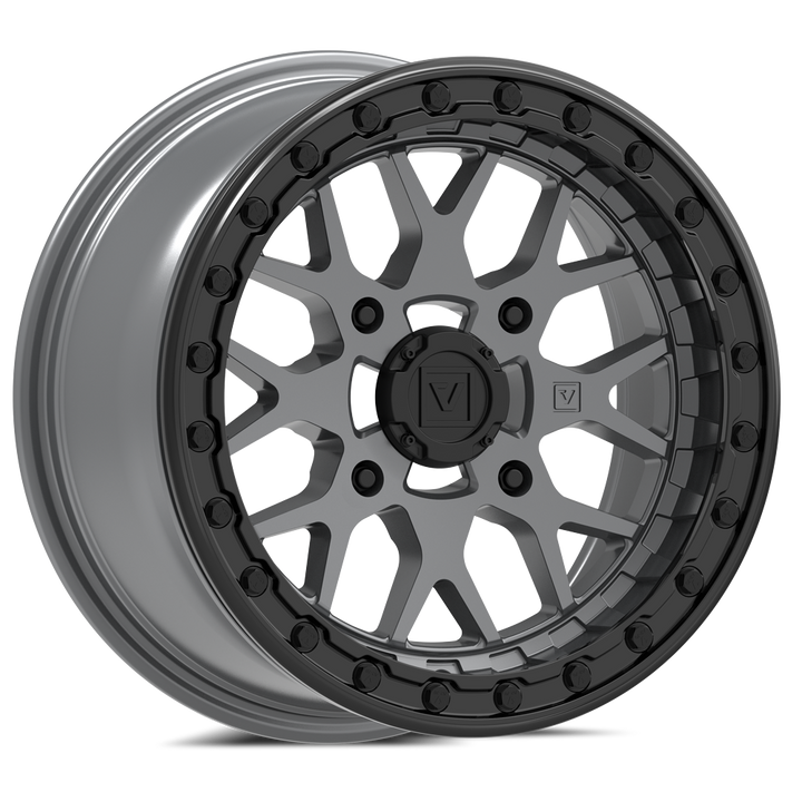V07 Satin Graphite UTV Beadlock - Valor Offroad
