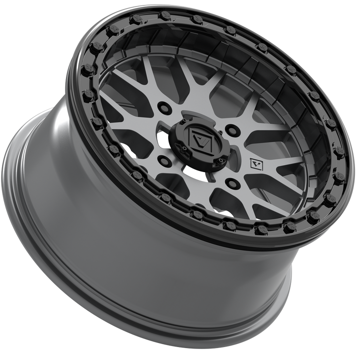 V07 Satin Graphite UTV Beadlock - Valor Offroad