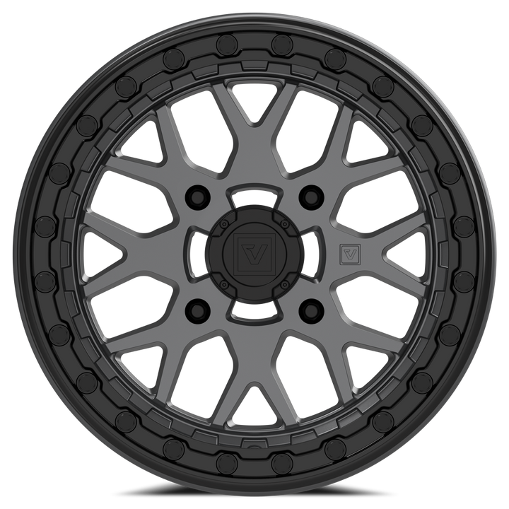 V07 Satin Graphite UTV Beadlock - Valor Offroad